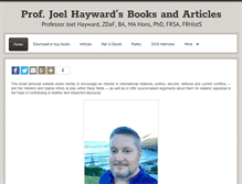 Tablet Screenshot of joelhayward.org